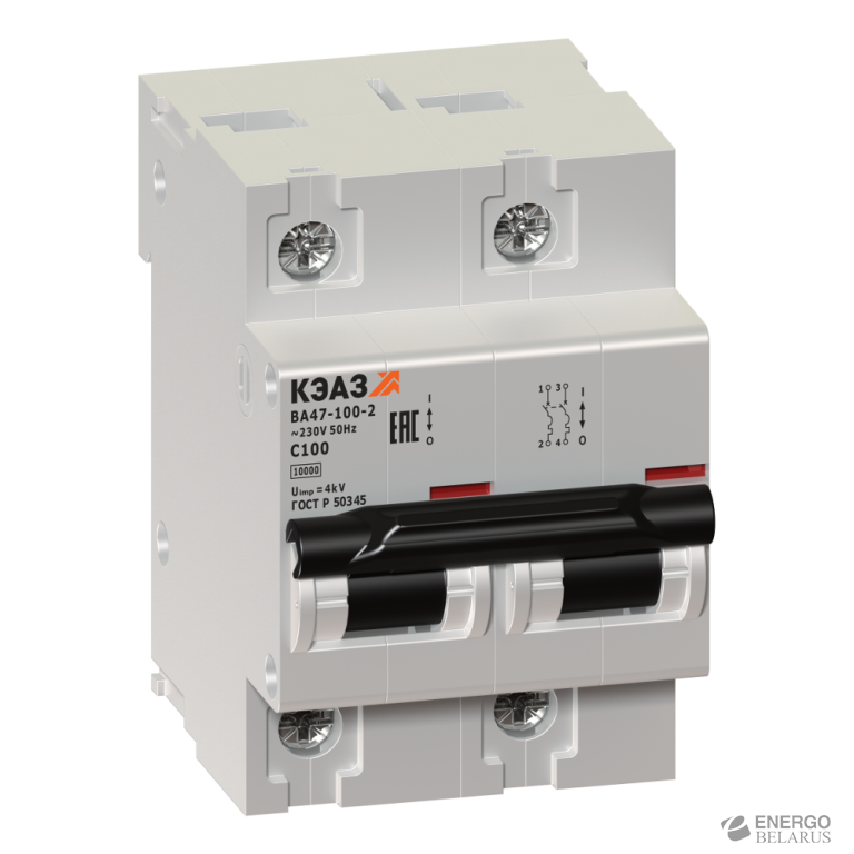 Выключатель автоматический модульный ВА47-100-2С32-УХЛ3 (КЭАЗ)