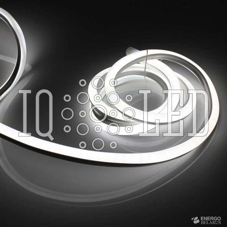 Неон SMD3528 2W, 1.43CM, 50M, 24V, проф. 20х20мм, белый, 0,49м