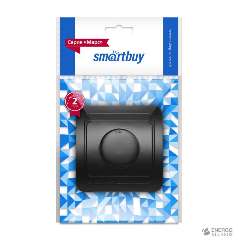 Светорегулятор 600W 220В черный "Марс", Smartbuy