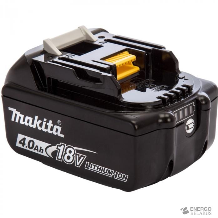 Аккумуляторный блок 18В 1x4.0 Ah BL1840B (индикатор заряда) картон, MAKITA, 197265-4