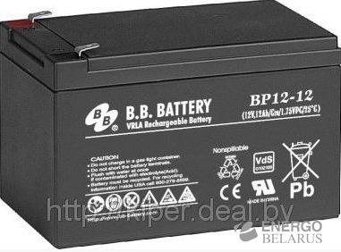   12V/12Ah B.B. Battery BP12-12 (F2)