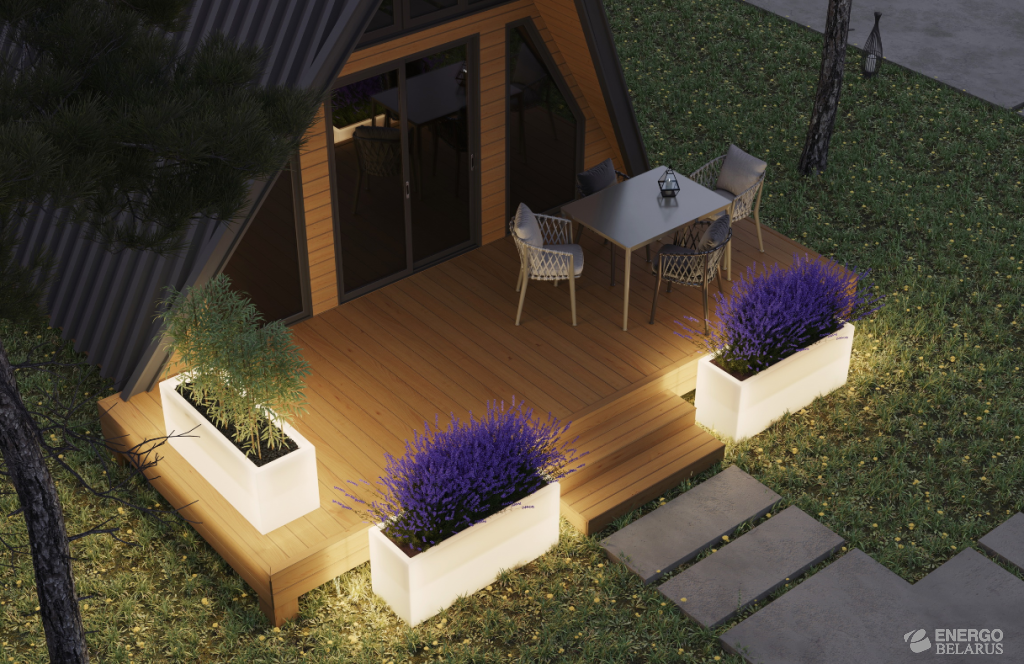 Кашпо с подсветкой