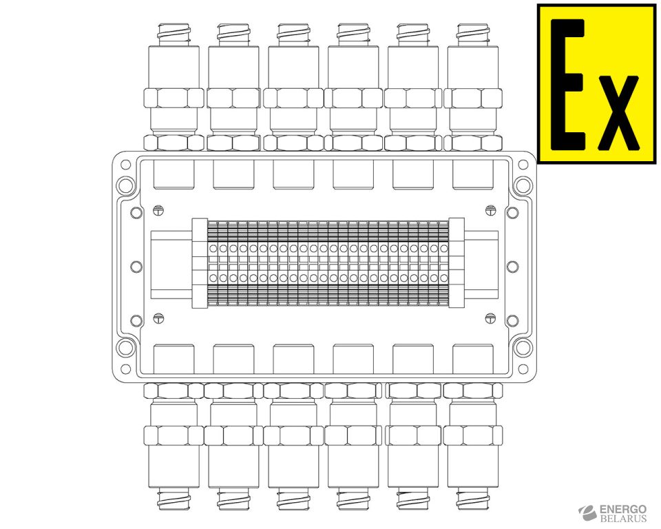 Коробка коммутационная взрывозащищенная КВМК 2401