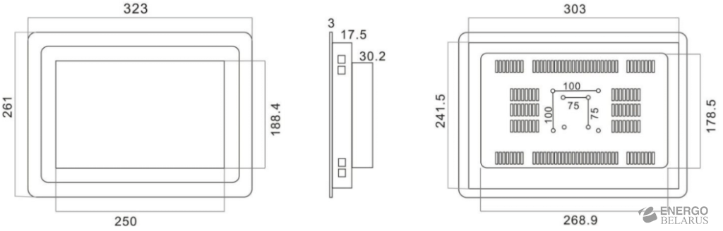 Компьютер промышленный панельный Wecon WPC-120403A, 12 дюймов