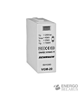 Модуль разрядника TII Vartec, DVP - 20kA 