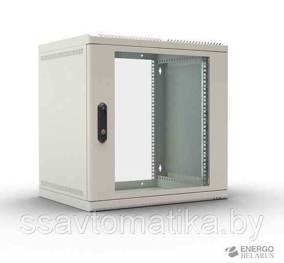 Шкаф телекоммуникационный настенный 12U (600х480) дверь металл