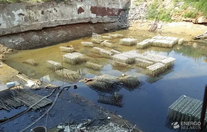 Откачка воды из строительных котлованов