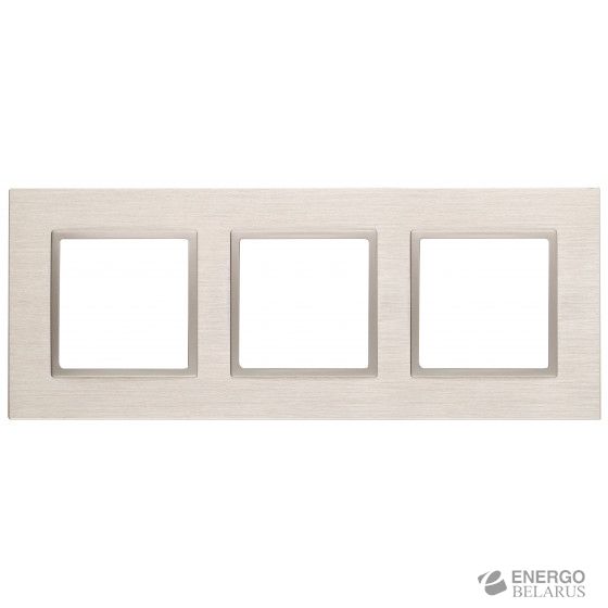14-5203-04 ЭРА Рамка на 3 поста, металл, Эра Elegance, шампань+шамп