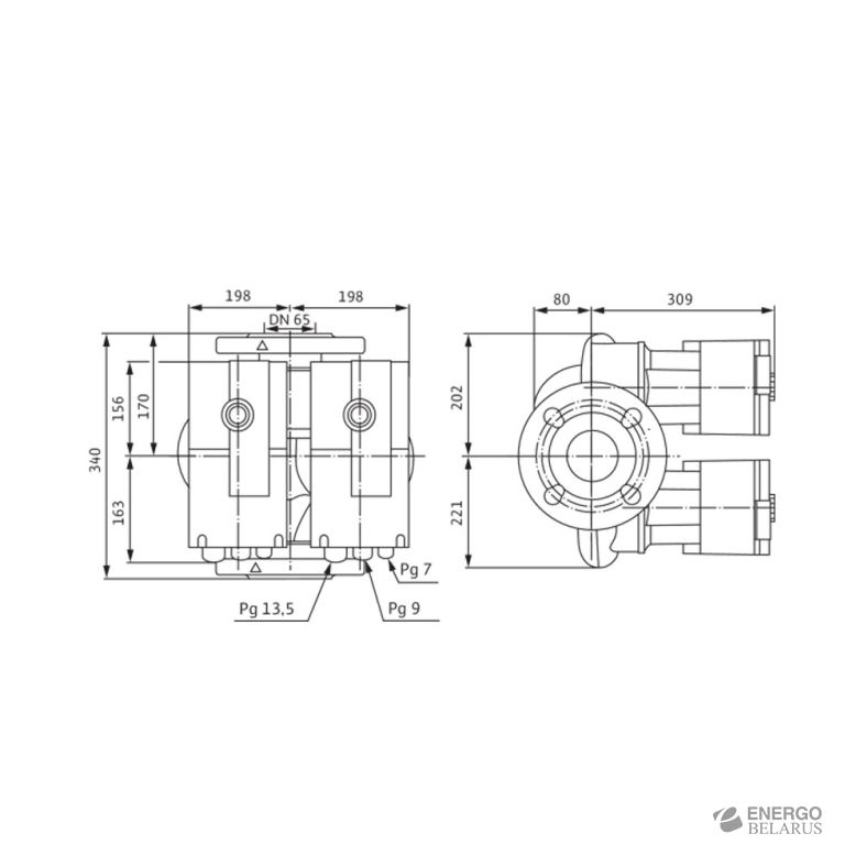 Насос Wilo-Stratos-D 65/1-16 PN6/10