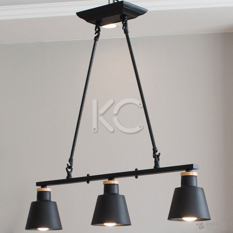 Светильник светодиодный подвесной Астерия MMD-LED A070-3-3xE27, черный, Home Light