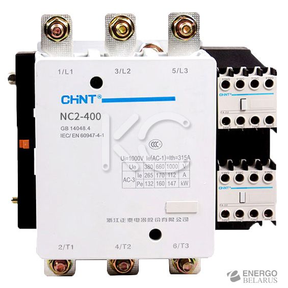 Контактор NC2-400 400A 230В/АС3 50Гц (R) (CHINT)