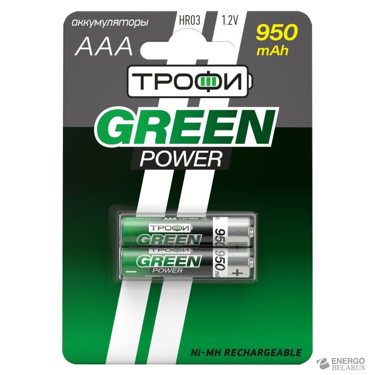 Трофи HR03-2BL 950 mAh (20/240/17280)