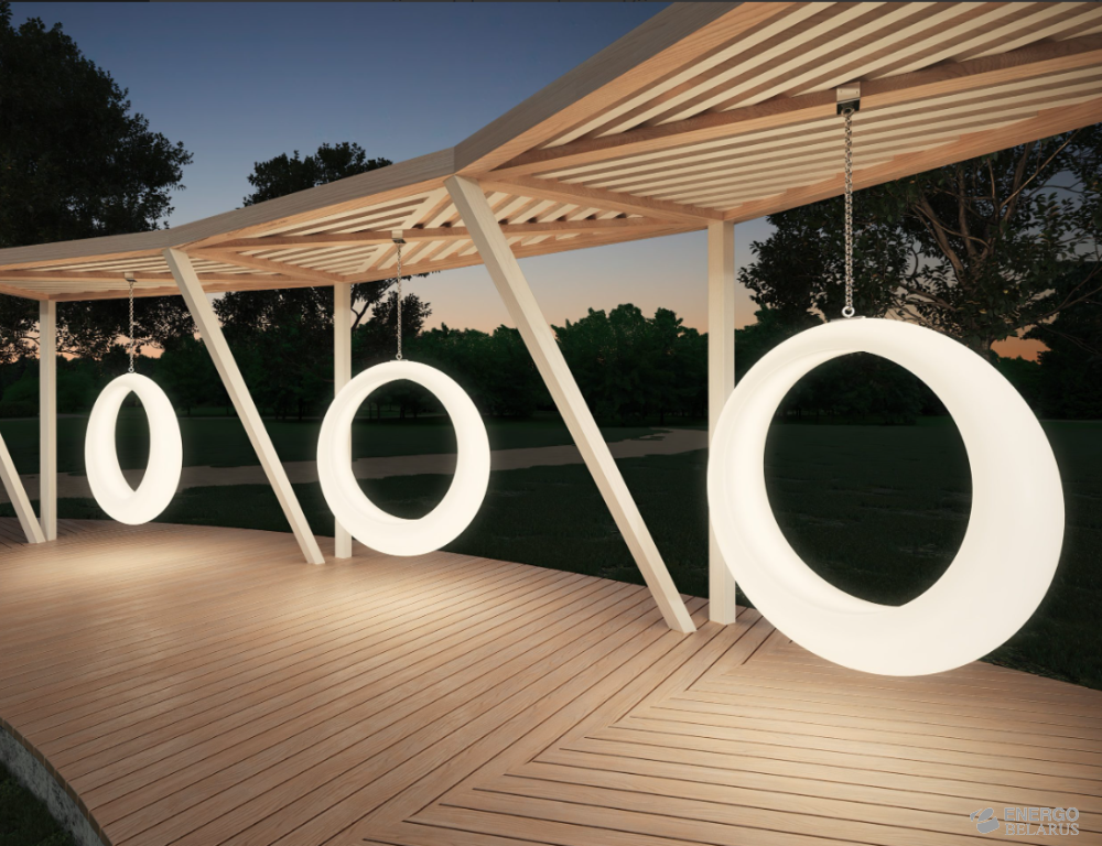 Качели с перголой