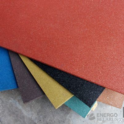 Мат резиновый Mats Sport Color 1000*1000*25 12 цветов