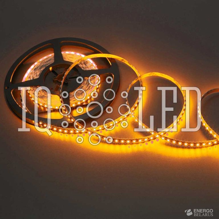 Лента светодиодная IP20, 12V, 60 SMD, белая основа (Желтая)