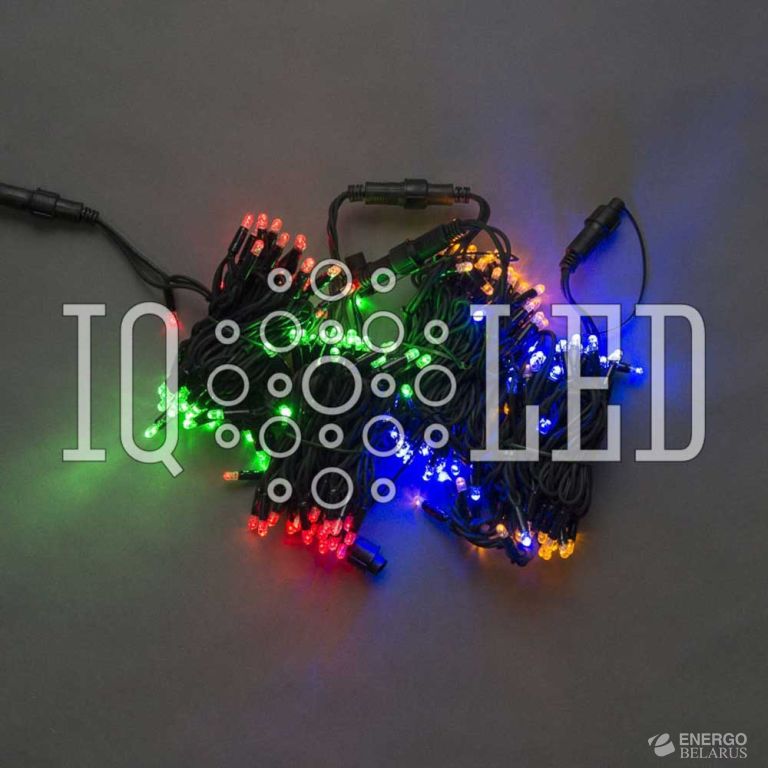 Гирлянда постоянного свечения 20M, 240V, мульти / черный провод