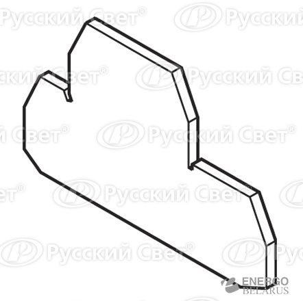Изолятор торцевой 1/PTGR сер. ДКС ZHM401GR