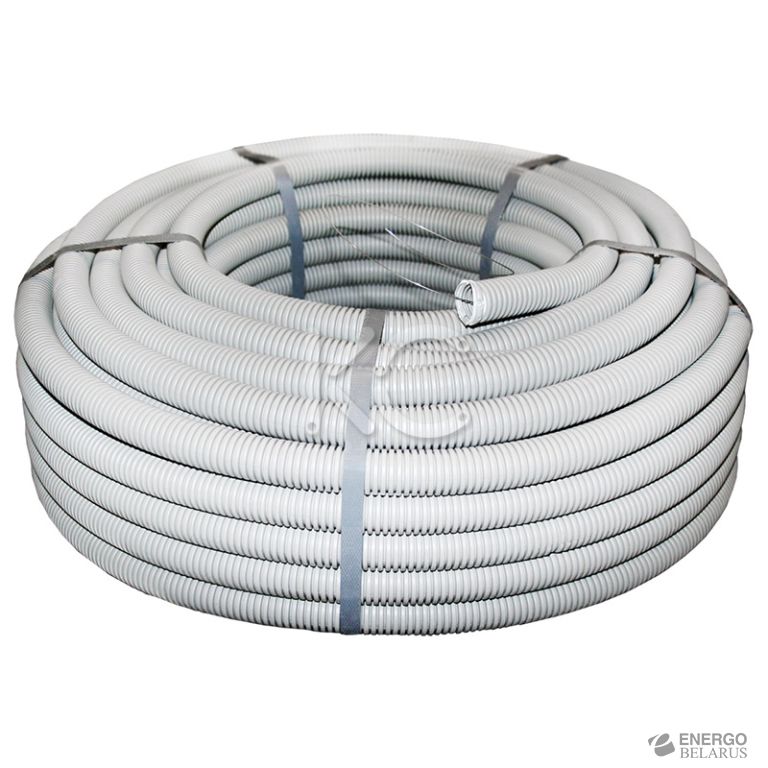 Труба гофрированная d-25 ПВХ (50м) EKF-Plast