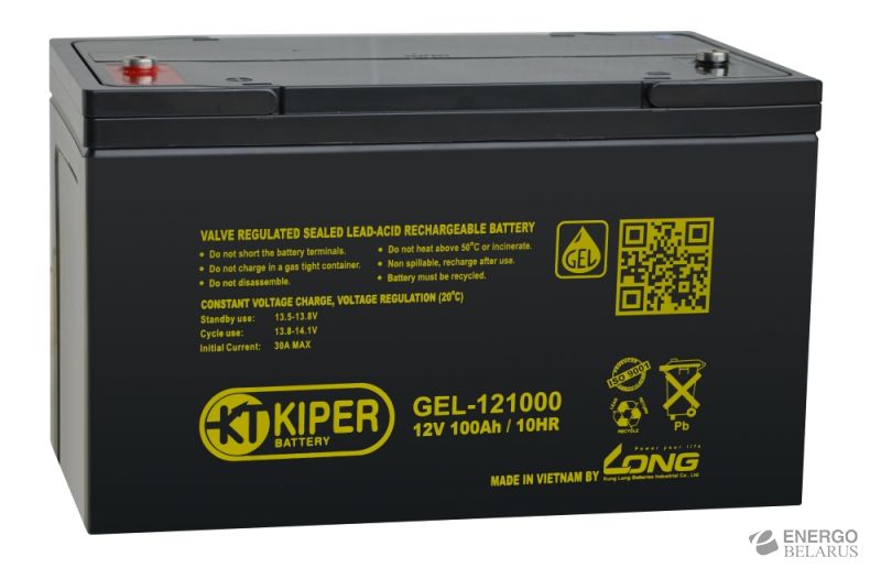 Аккумуляторная батарея гелевая Kiper GEL-121000 12V/100Ah