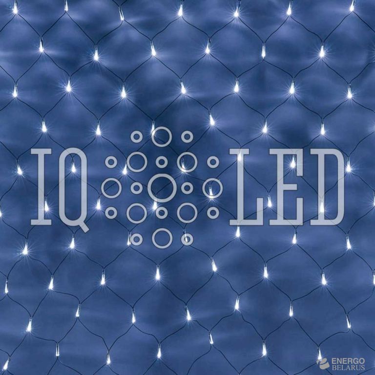 Сеть с контроллером 2*1.5M, 230V БЕЛЫЕ на черном