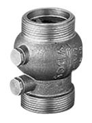Клапан обратный тип 223 латунный пружинный с наружной резьбой и аксиальным затвором