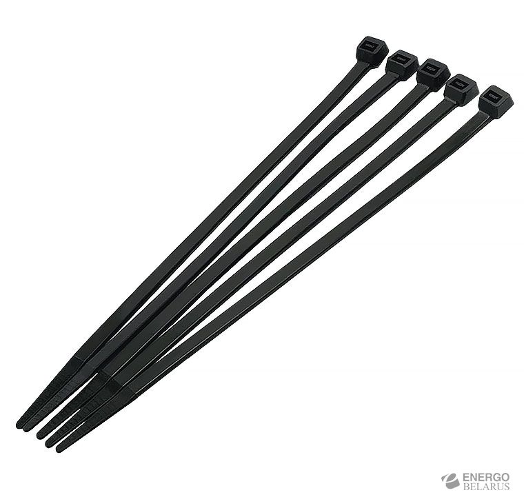 Хомут нейлоновый Smartbuy, 4,8х300, черный