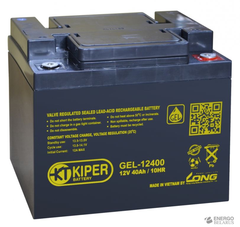 Аккумуляторная батарея гелевая Kiper GEL-12400 12V/40Ah
