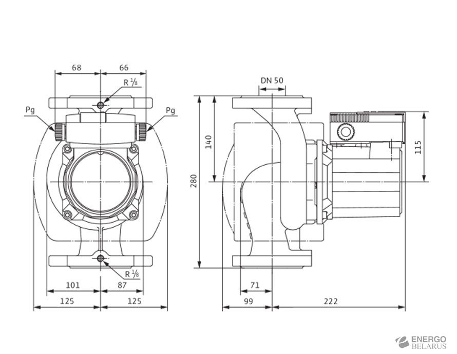 Насос Wilo-TOP-S 50/10 2-частоты вращения (1~230 V, PN 6/10)