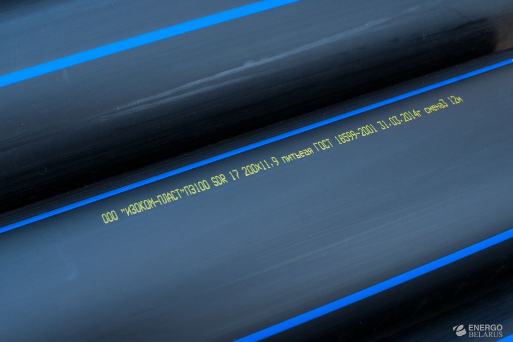 Труба ПЭ 100 SDR 11 - 90х8,2 питьевая ГОСТ 18599-2001