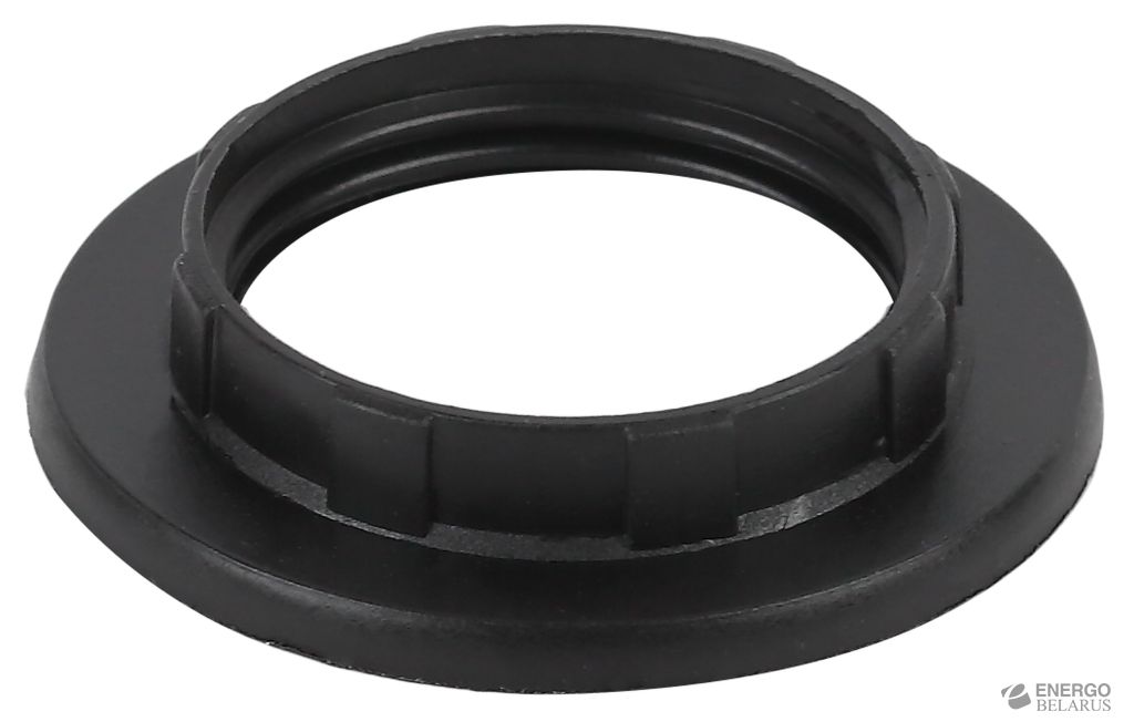 Кольцо для патрона E14 ЭРА, пластик, черное (100/1000/24000)