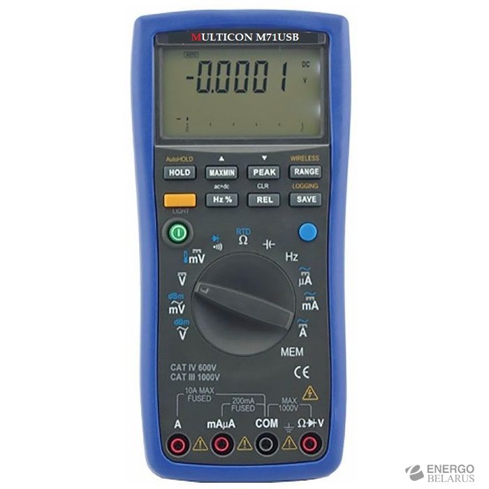 Мультиметр цифровой MULTICON M71USB