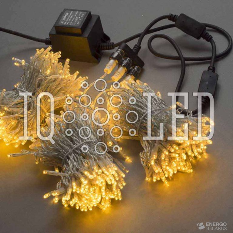 Спайдер лучевой гирлянда 24В, 20M*5 (TYPE-3B) 5 нит. желтый