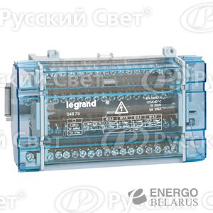 Блок распределительный 4п 125А 10-мод. Leg 004876