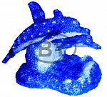 Акриловая фигура 513-132 "Синие дельфины" 65х48х48 см