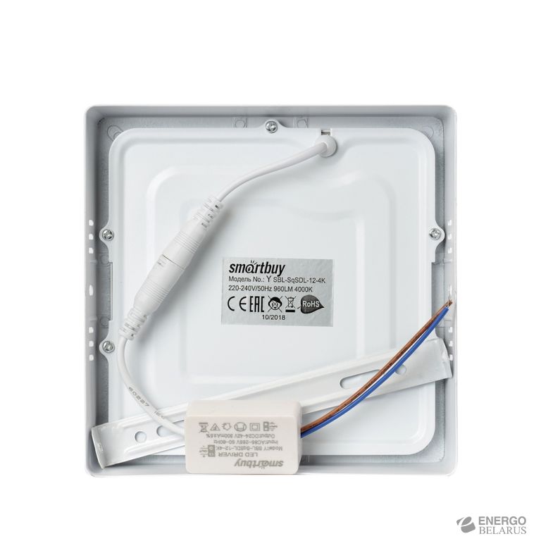 Светильник (LED) накладной Square SDL Smartbuy SBL-SqSDL-12-4K