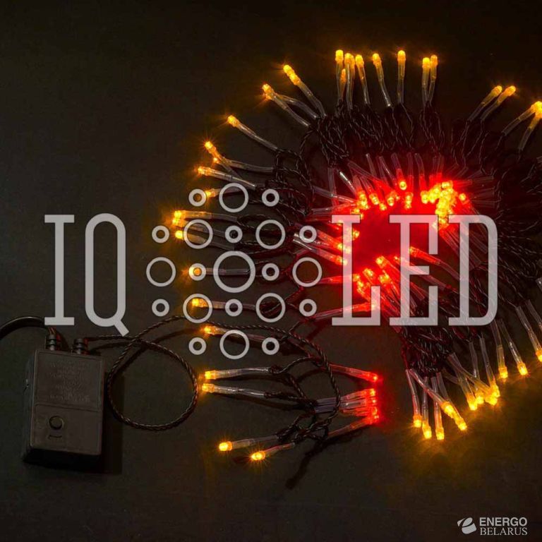 Гирлянда с контроллером 5M, 240V Светод, красная, желтая