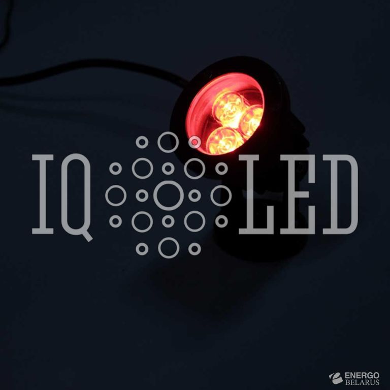 Прожектор точечный поворотный 12V красный