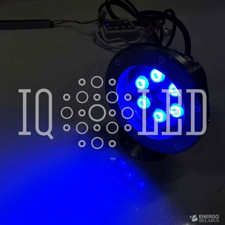 Свет грунтовой синий D150, 6 Вт, 12V