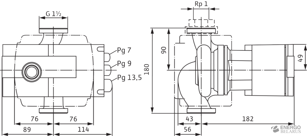 Насос циркуляционный Wilo-Stratos-Z 25/1-8 2069758