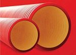 Труба жесткая двустенная D=200, цвет красный (160920-8K)