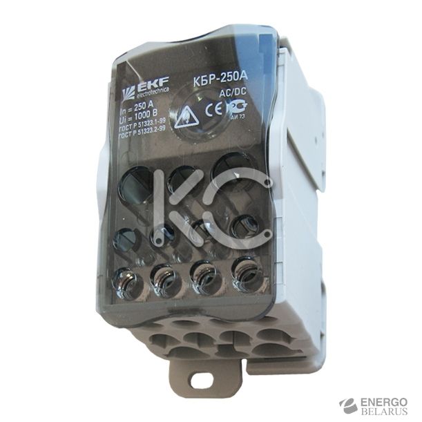 Блок распределительный КБР на DIN-рейку и монтажную панель 250A EKF PROxima