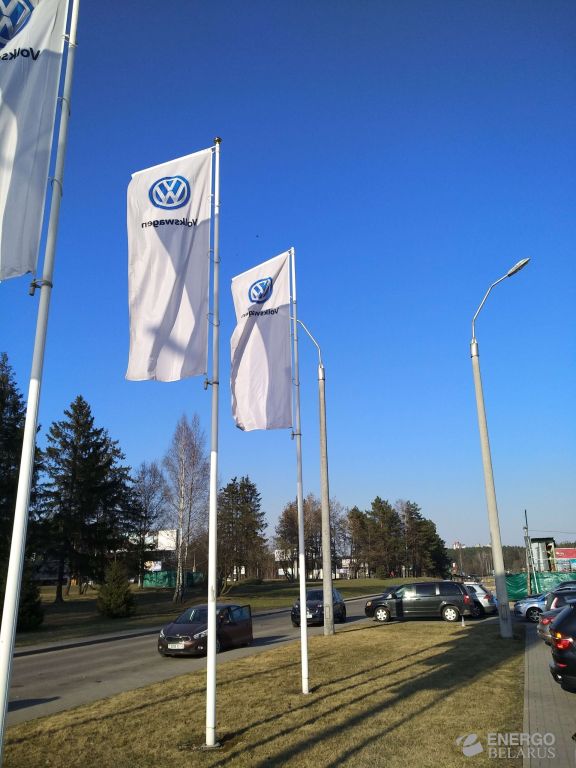 Флагшток конический анкерного типа для установки с фундаментом ФКЦак-