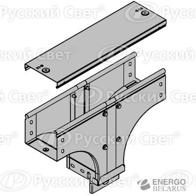 Крышка для ответв. T-образ. верт. TDSR 400х150 ДКС 38407