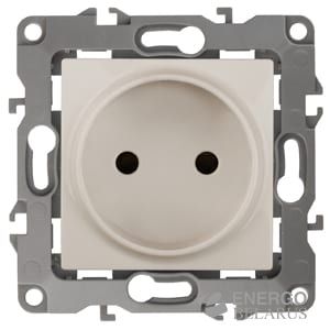 Розетка 12-2105-02 ЭРА 2P, 16A-250В, IP20, Эра12, слоновая кость (10/100/3200)