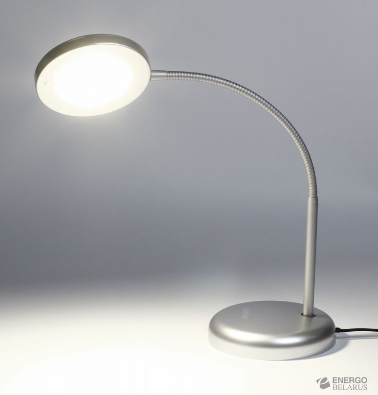 Светильник настольный светодиодный (LED) Smartbuy-7W/NW/Sil
