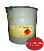 Грунт-эмаль по металлу «АКРОМЕТ» 25 кг, красно-коричневый RAL 3009
