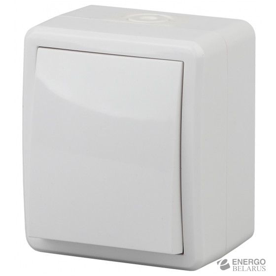 11-1403-01 ЭРА Переключатель IP54, 10АХ-250В, ОУ, Эра Эксперт, белый
