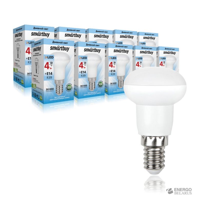 Лампа светодиодная (LED) Smartbuy-R39-04W/4000/E14
