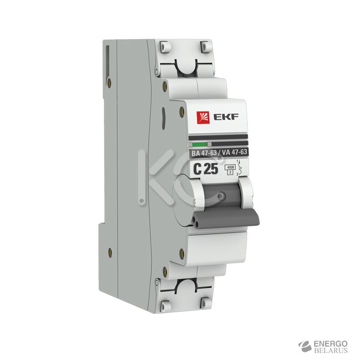 Автоматический выключатель ВА 47-63 25А 1р хар.C EKF PROxima