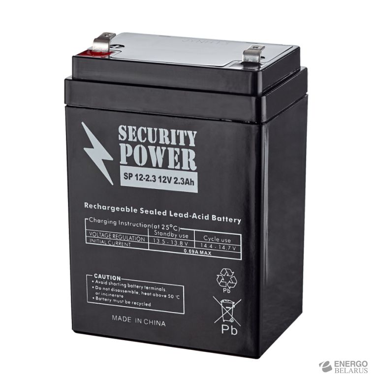 Аккумуляторная батарея Security Power SP 12-2,3H 12V/2.3Ah